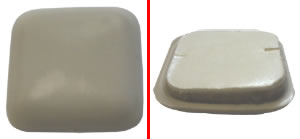 Square Floor Glides - 1 Inch Square