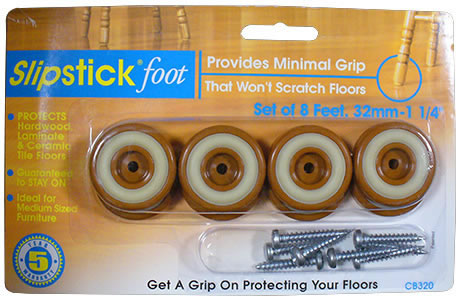 SlipStick Feet - Carmel, 1.25 inch