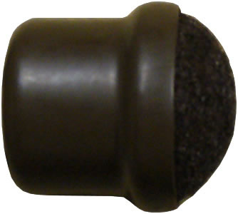 1.5 inch Brown Slip-On Floor Protector - Felt Bottom