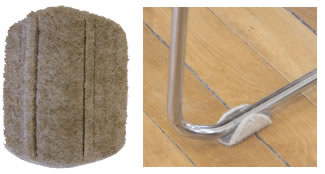Wrap Around Floor Protectors, Rail Style - 1.5 inch