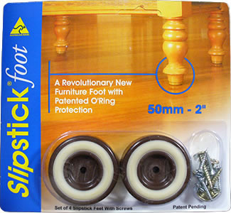 Slipstick Feet - Chocolate, 2 inches