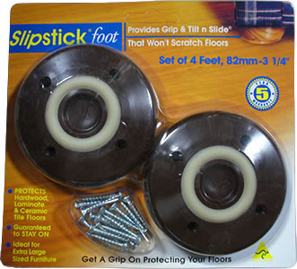 Slipstick Feet - Chocolate, 3.25 inches