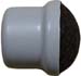 1.5 inch Grey Slip-On Floor Protector - Felt Bottom