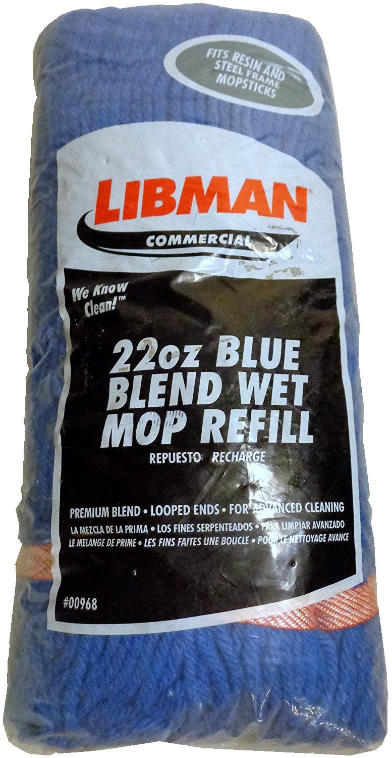 968 Libman Blue Blend Wet Mop - Large
