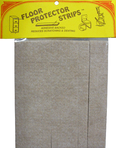 Light Tan Felt Strips - .5 inch x 6 Inches Long