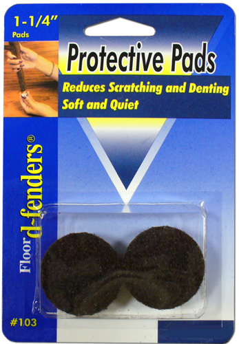 Dark Brown Felt Pads - 1.25 Inches