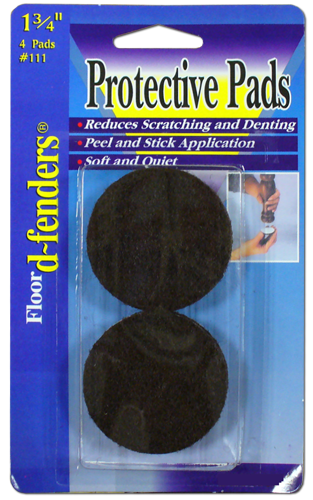 Dark Brown Felt Pads - 1.75 Inches