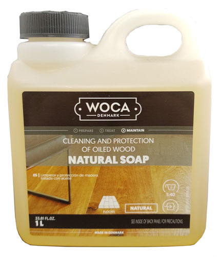 Woca Natural Soap 1 Liter - Natural Color Oil Soap For Wood - View #6